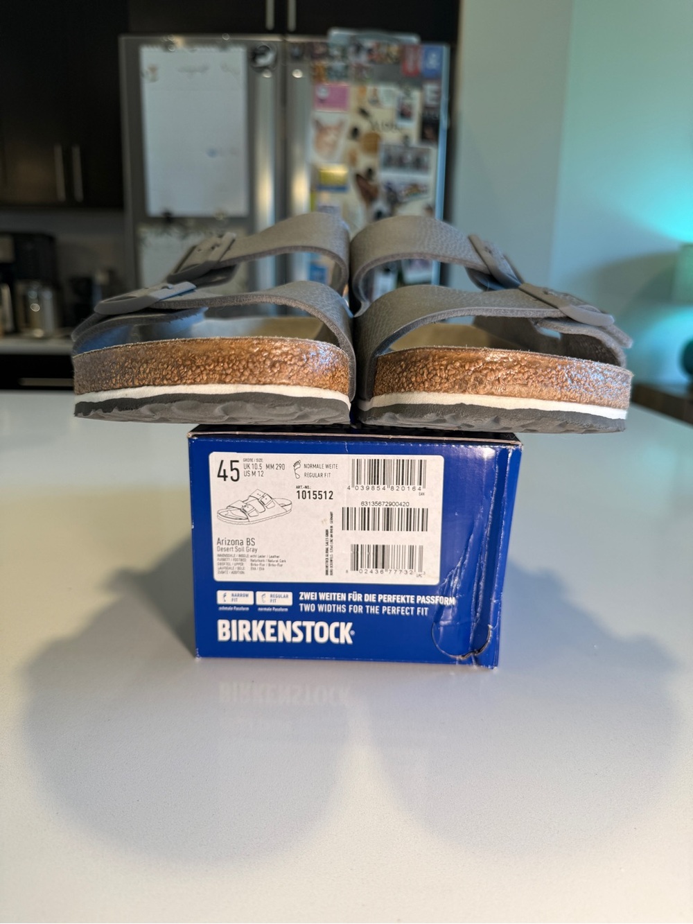 BIRKENSTOCK - Arizona BS Sandal in Desert Soil Grey - Men’s Size 12/45 - Picture 4 of 14